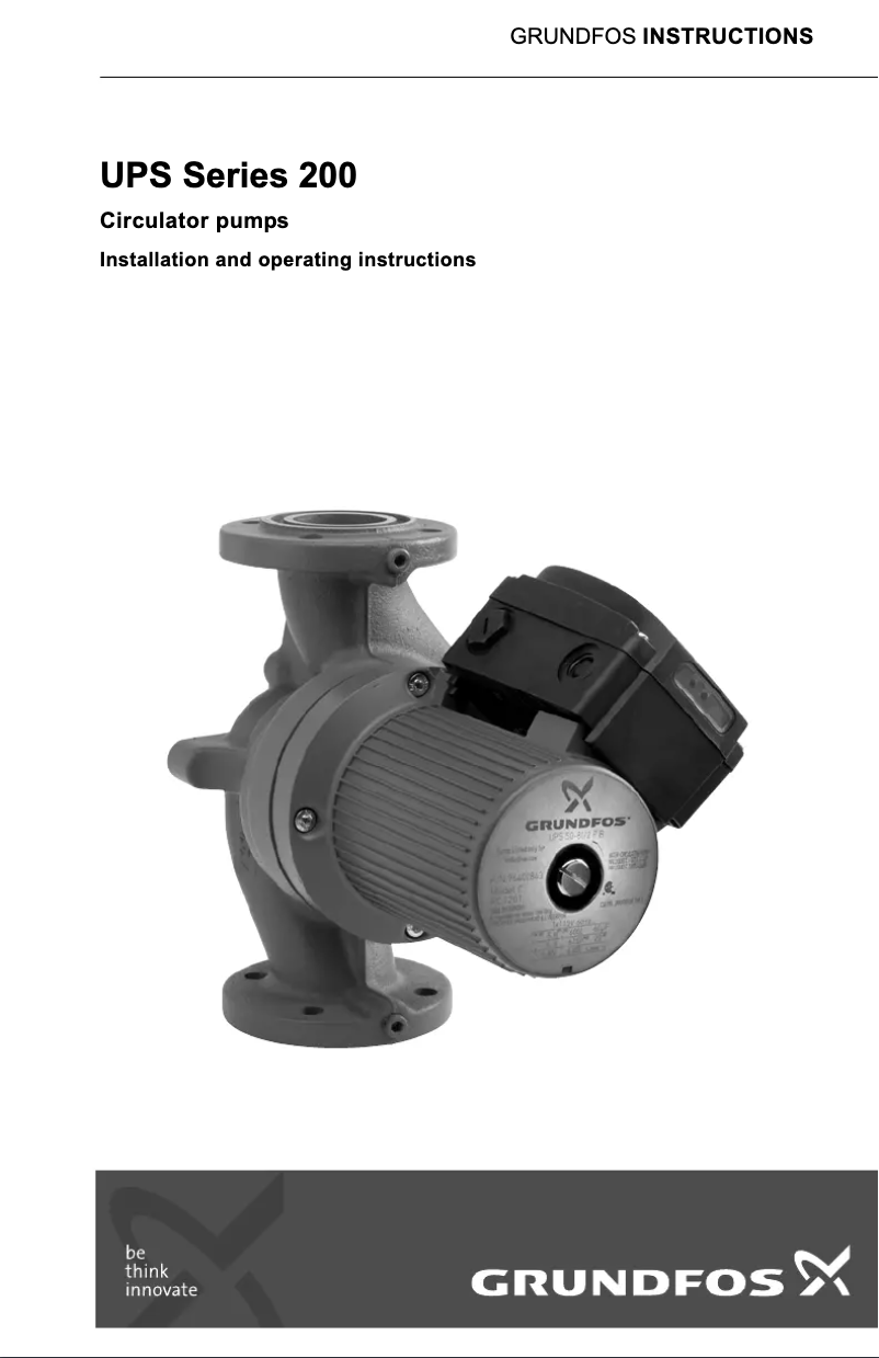 Imagen de la primera página del manual del dispositivo UPS 15-35 SUC/TLC