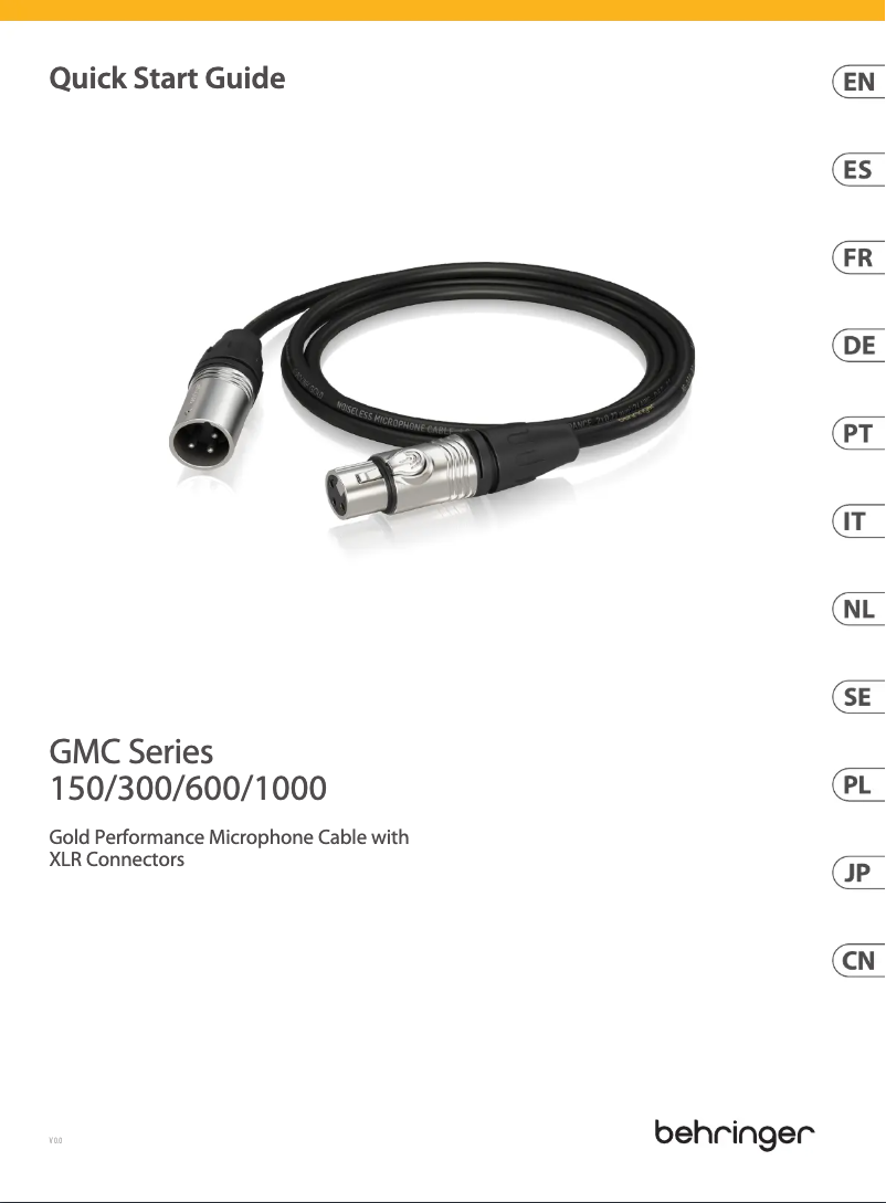 Página 1 del manual Manual de usuario Behringer GMC-150