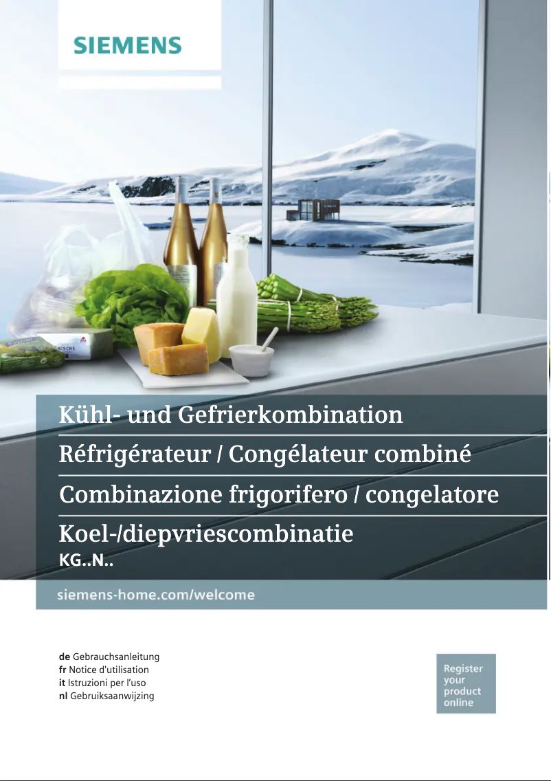 Imagen de la primera página del manual del dispositivo KG36NXX41