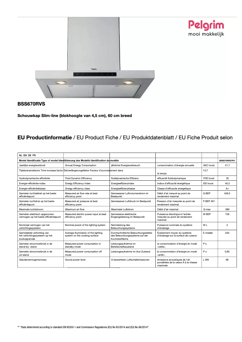 Imagen de la primera página del manual del dispositivo BSS670RVS