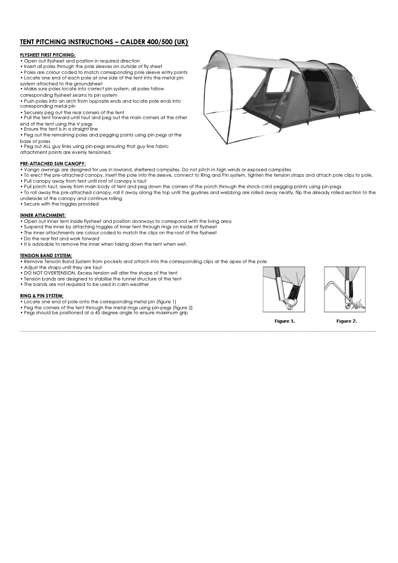 Imagen de la primera página del manual del dispositivo Calder 400