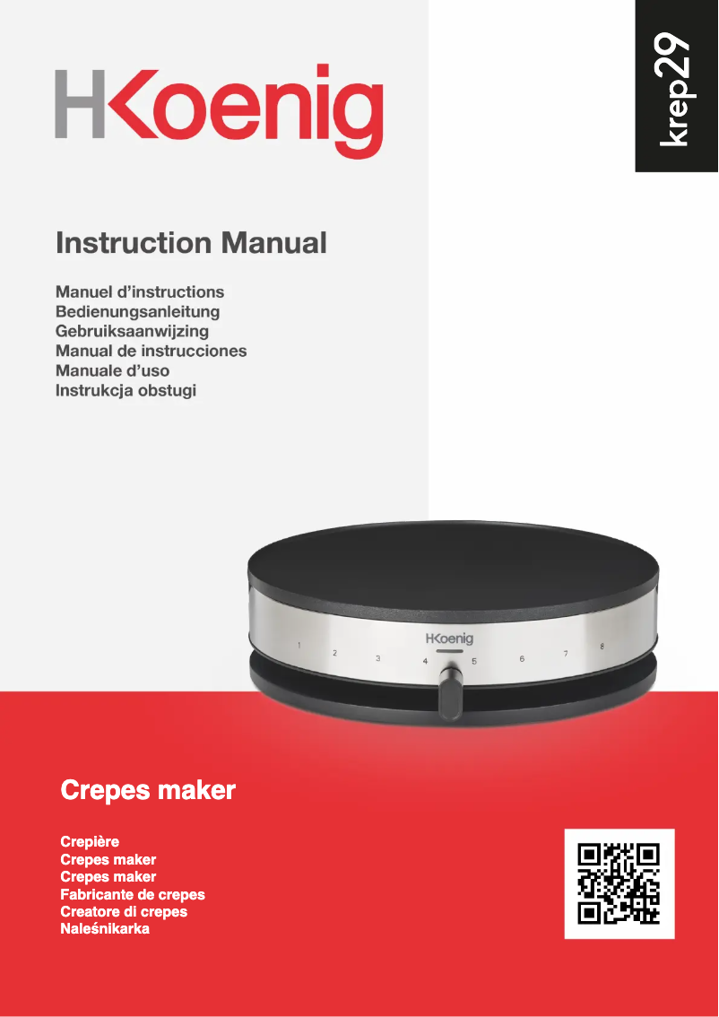 Imagen de la primera página del manual del dispositivo KREP29