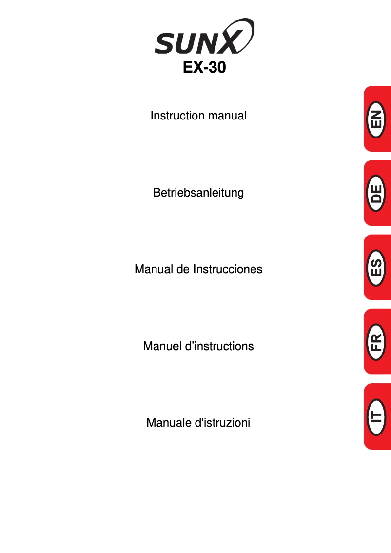 Imagen de la primera página del manual del dispositivo EX33PN
