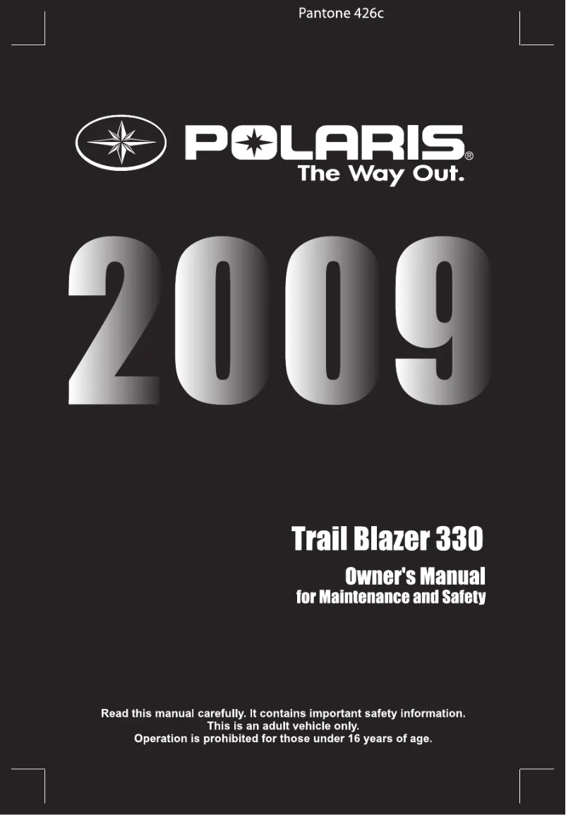 Imagen de la primera página del manual del dispositivo Trailblazer 330 (2009)
