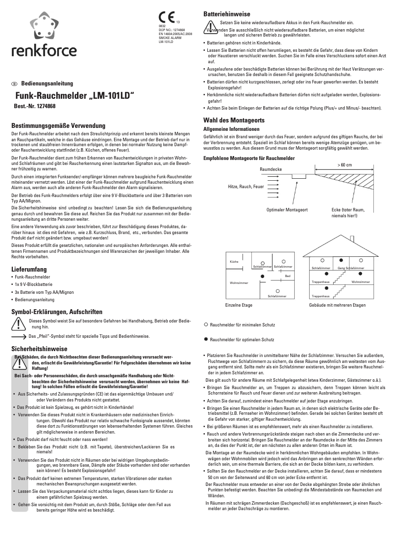 Imagen de la primera página del manual del dispositivo LM-101LD