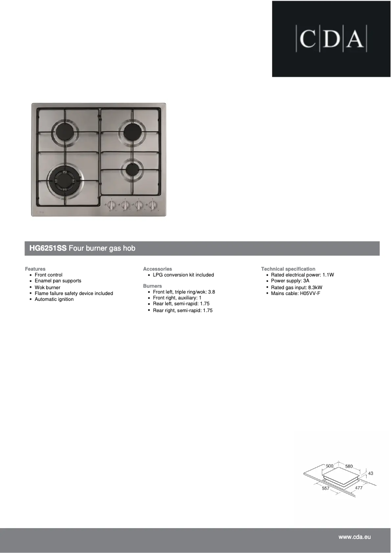 Imagen de la primera página del manual del dispositivo HG6251SS