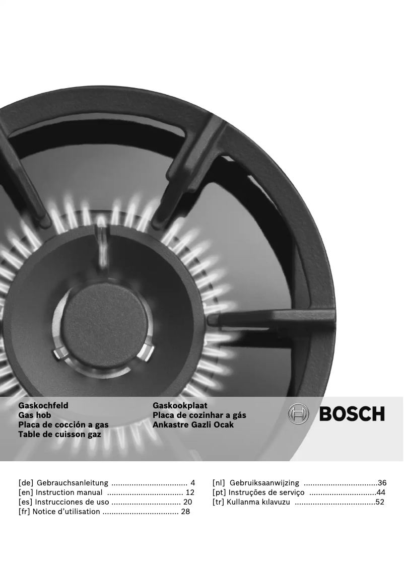 Página nº 1 - Manual de instrucciones Bosch PRP626B70E