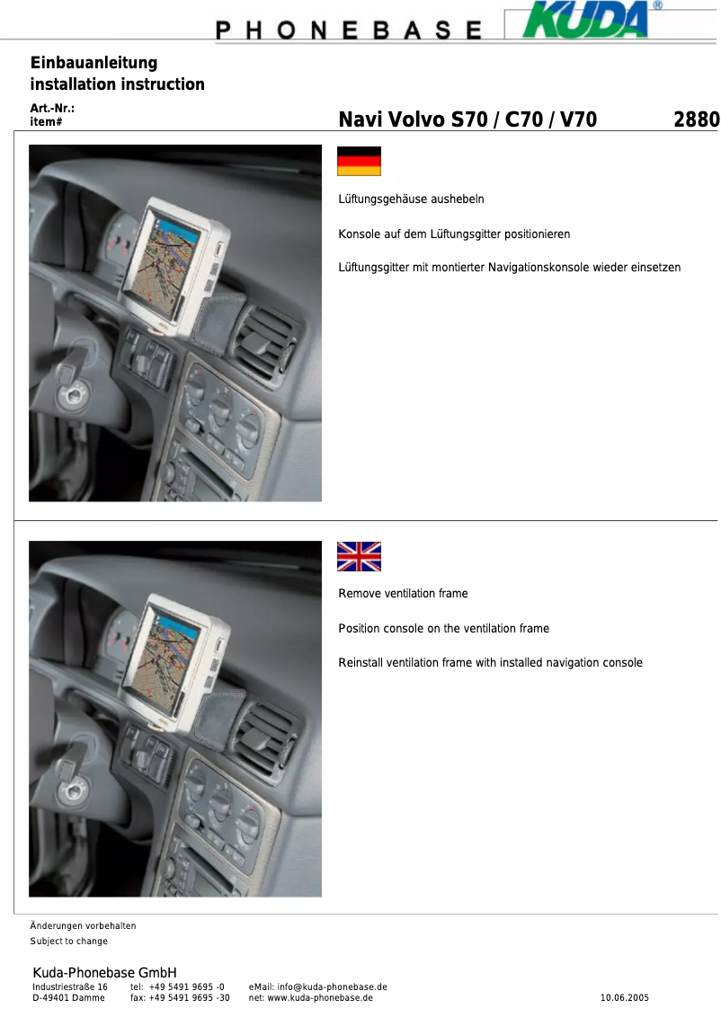 Imagen de la primera página del manual del dispositivo 288085