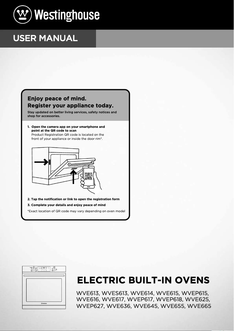 Imagen de la primera página del manual del dispositivo WVEP615WC