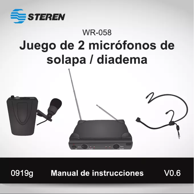 Página 1 del manual Manual de usuario Steren WR-058