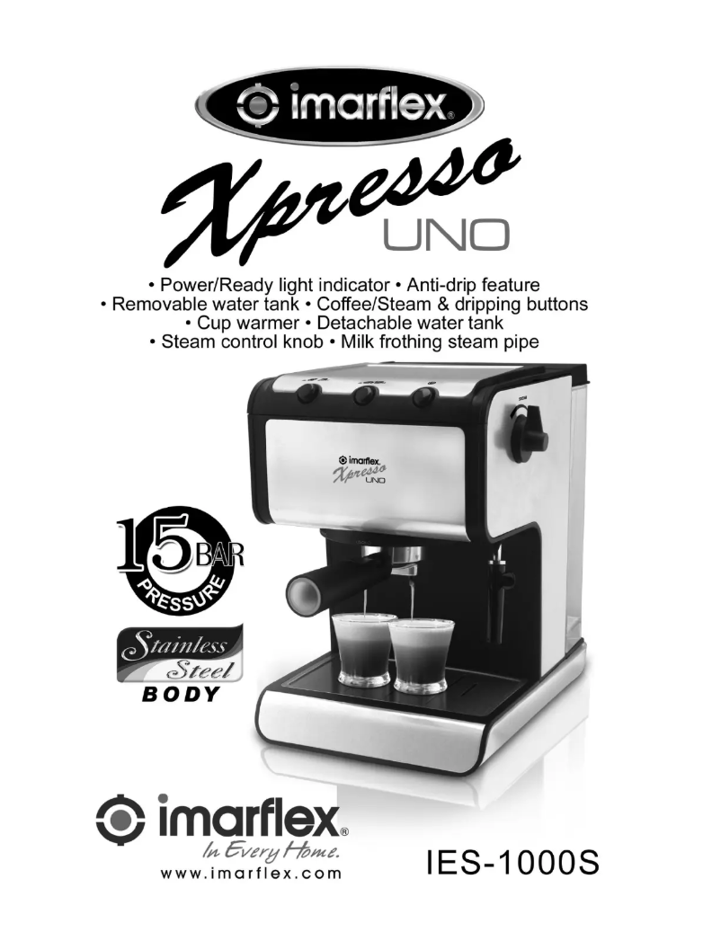 Página 1 del manual Manual de usuario Imarflex IES-1000S