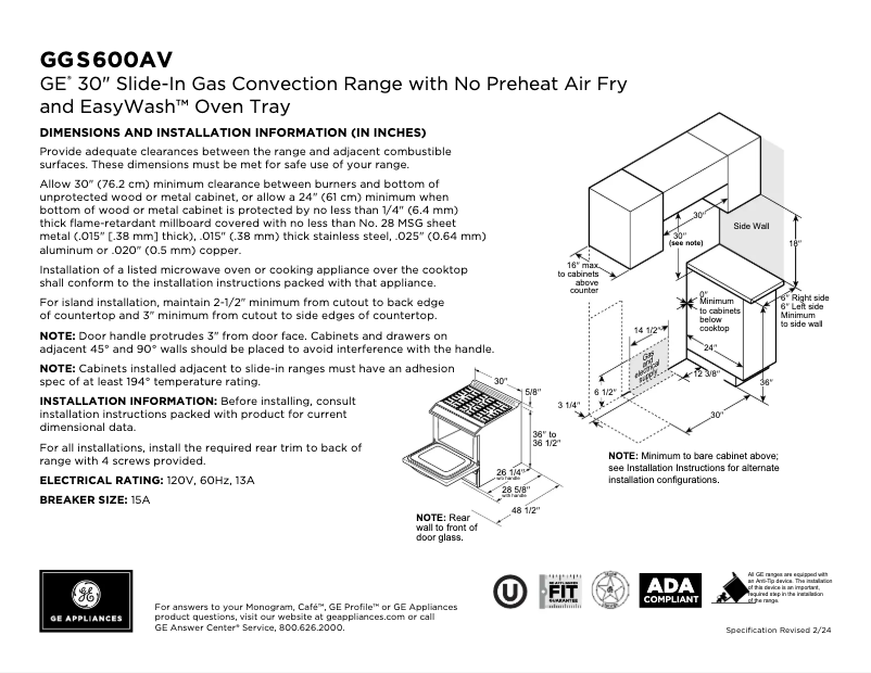 Imagen de la primera página del manual del dispositivo GGS600AVES