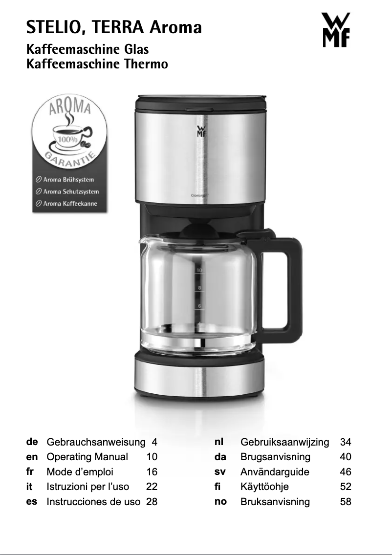 Página 1 del manual Manual de usuario WMF Terra Aroma