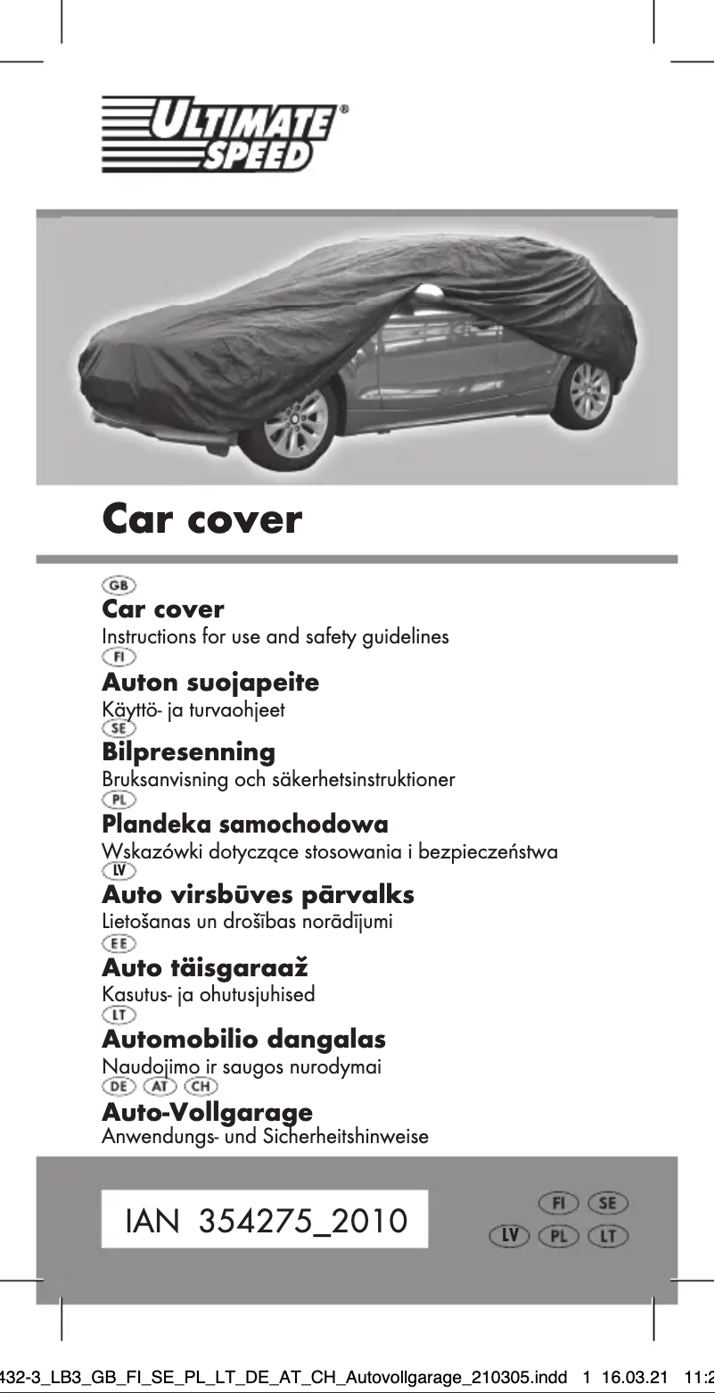 Página nº 1 - Manual de usuario Ultimate Speed IAN 354275