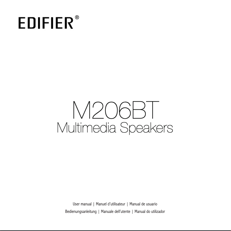 Imagen de la primera página del manual del dispositivo M206BT