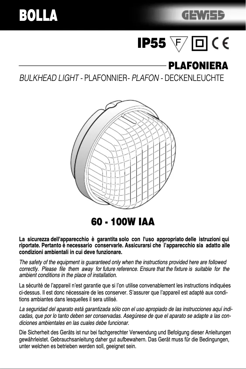 Página 1 del manual Manual de usuario Gewiss GW80622