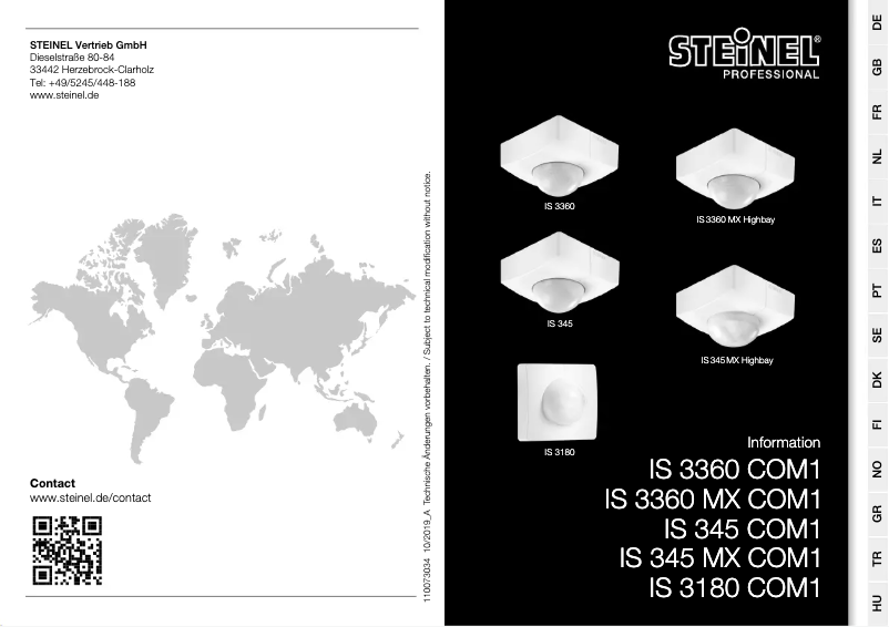 Imagen de la primera página del manual del dispositivo IS 3360 40m