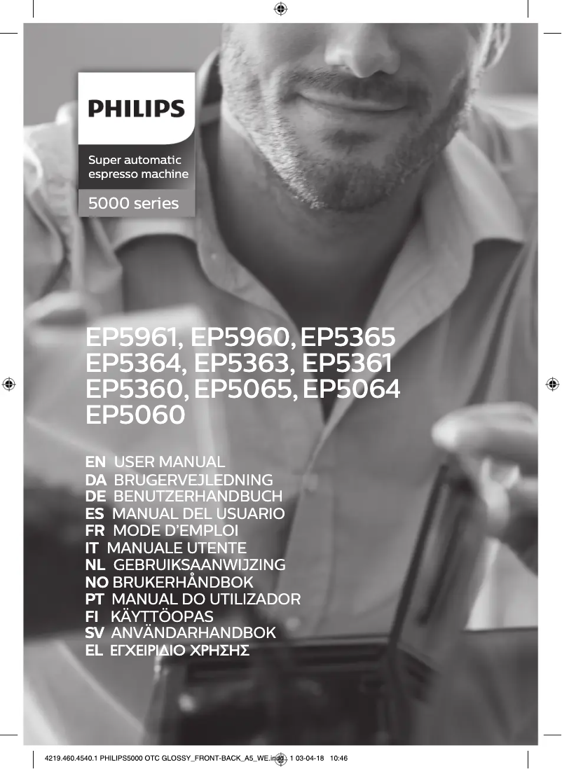 Imagen de la primera página del manual del dispositivo Series 5000 EP5361