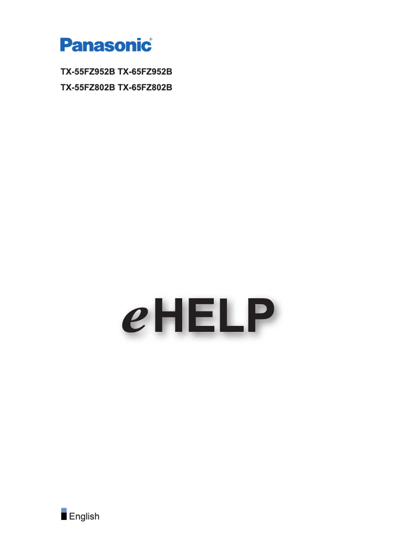 Imagen de la primera página del manual del dispositivo TX-55FZ802B