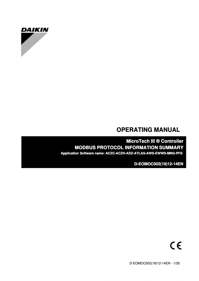 Página nº 1 - Manual de usuario Daikin EWAD850CFXL