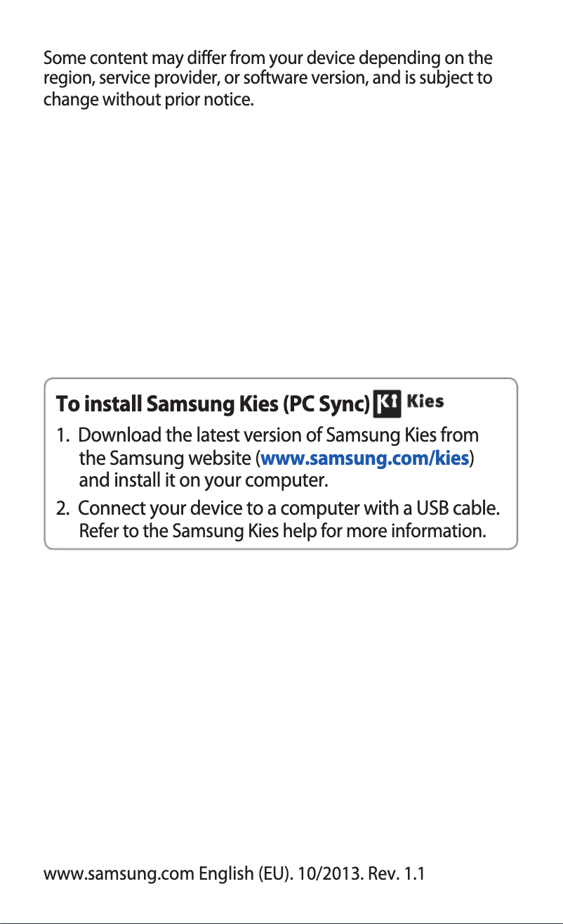 Imagen de la primera página del manual del dispositivo Galaxy Trend GT-S7560