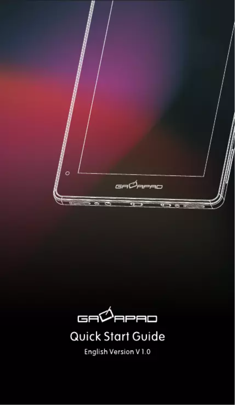 Imagen de la primera página del manual del dispositivo Galapad 7