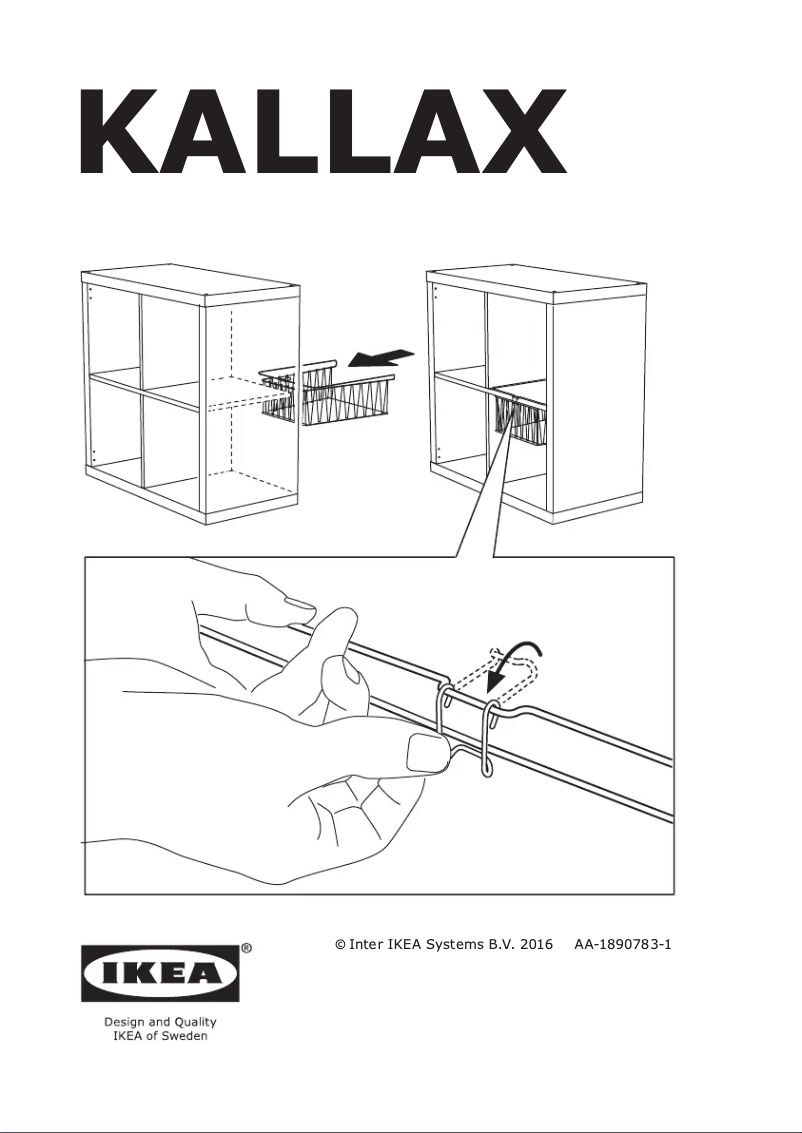 Página 1 del manual Manual de usuario Ikea KALLAX 103.450.73