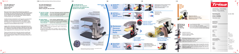 Imagen de la primera página del manual del dispositivo Raclette 7545-75