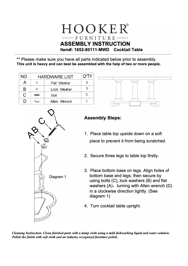 Imagen de la primera página del manual del dispositivo 1652-80111-MWD