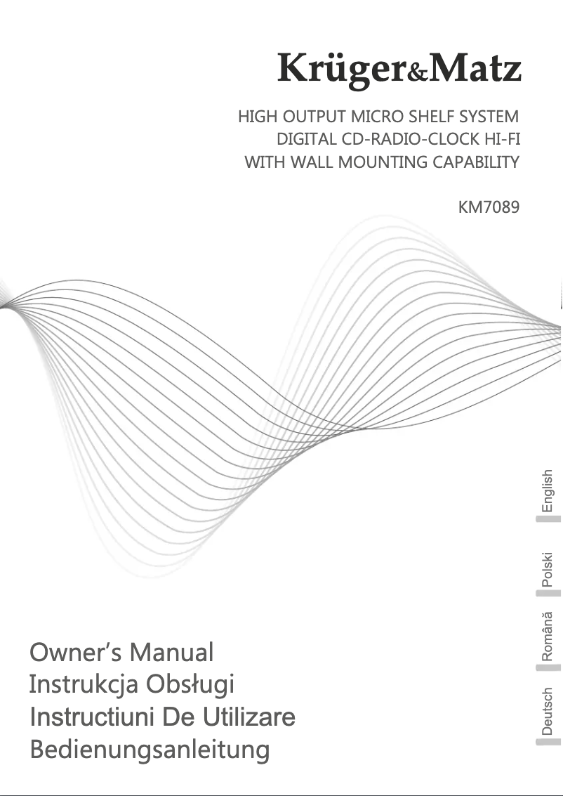 Imagen de la primera página del manual del dispositivo KM 7089