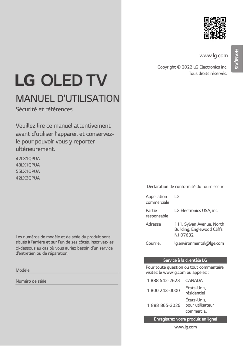 Página nº 1 - Manual de usuario LG 42LX3QPUA