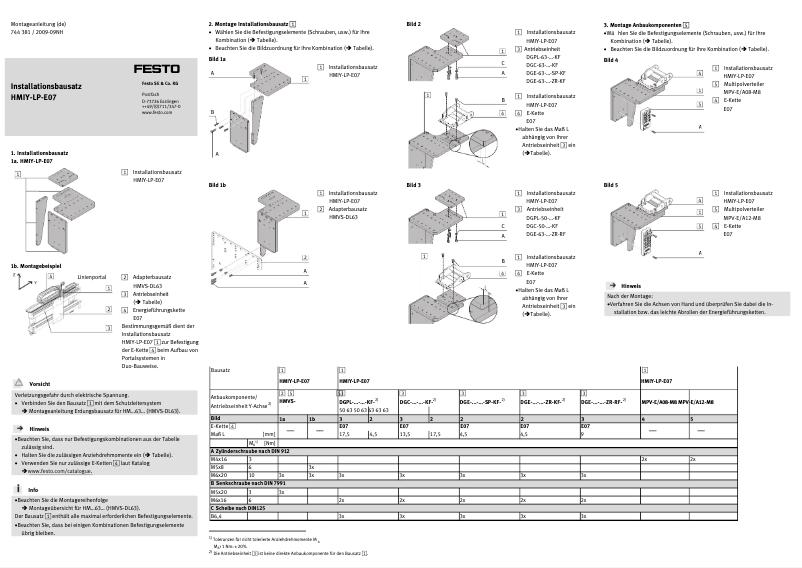 Imagen de la primera página del manual del dispositivo HMIY-LP-E07