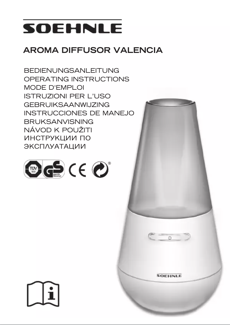 Imagen de la primera página del manual del dispositivo Fragrance oils Vanilla