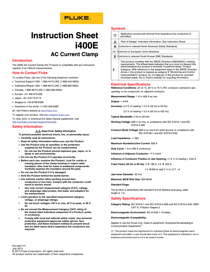 Imagen de la primera página del manual del dispositivo 101