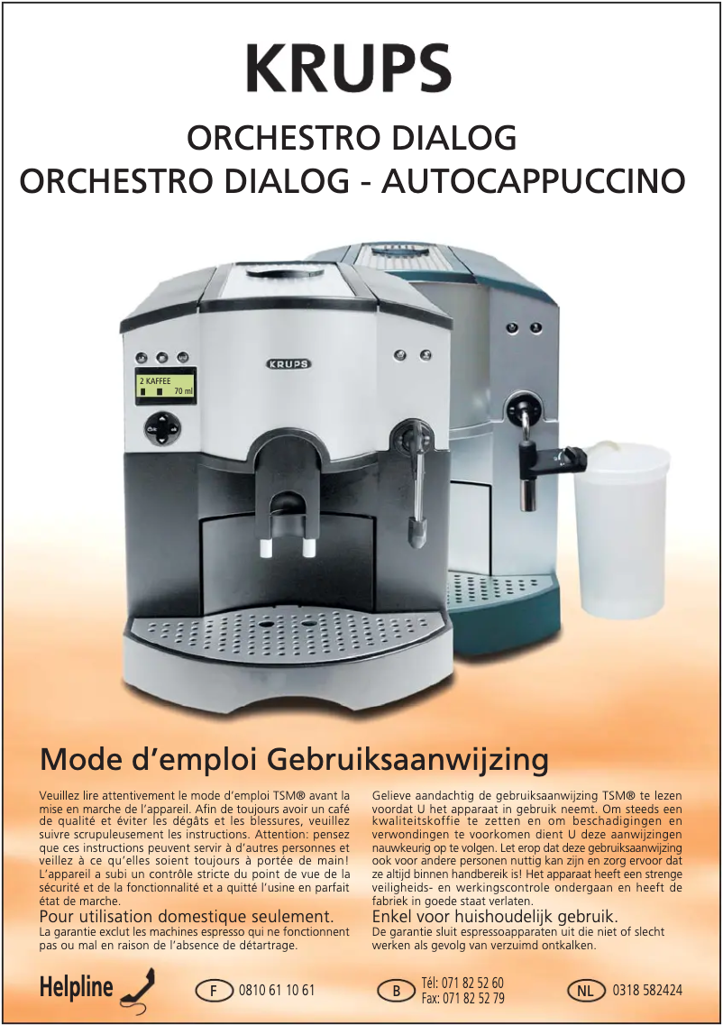 Imagen de la primera página del manual del dispositivo FNF1