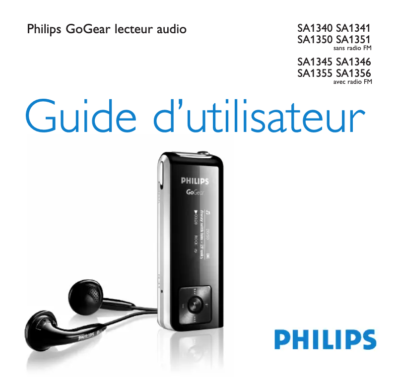 Página nº 1 - Manual de usuario Philips GoGear SA1345