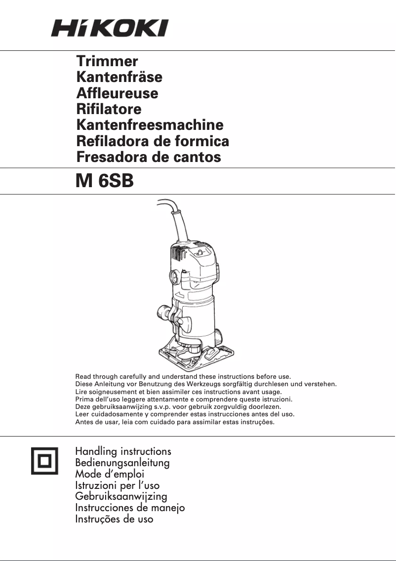 Página 1 del manual Manual de usuario HiKOKI M6SB
