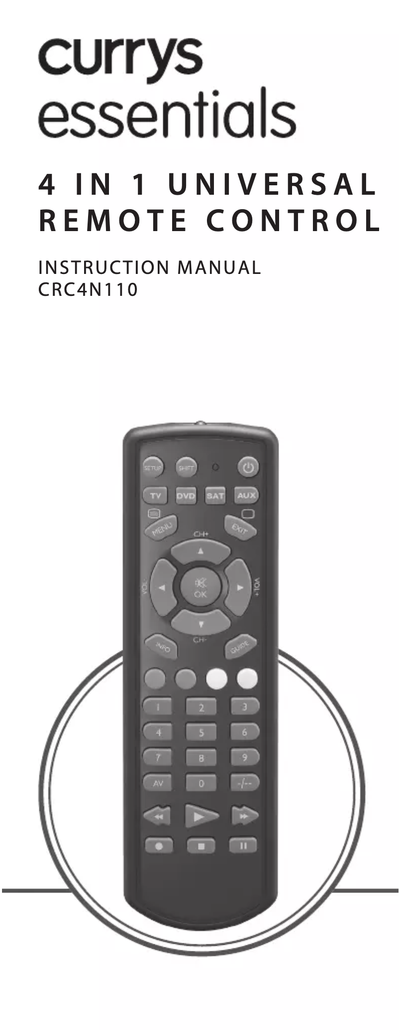 Imagen de la primera página del manual del dispositivo CRC4N110