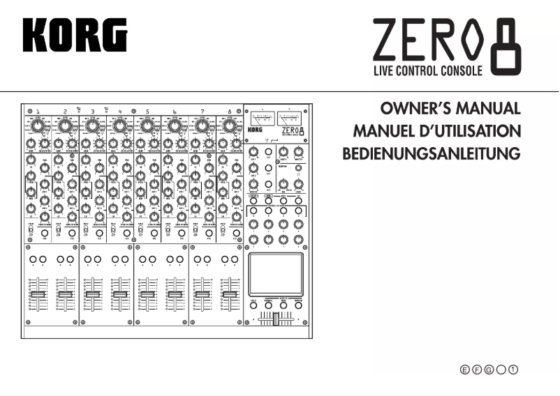 Imagen de la primera página del manual del dispositivo ZERO8