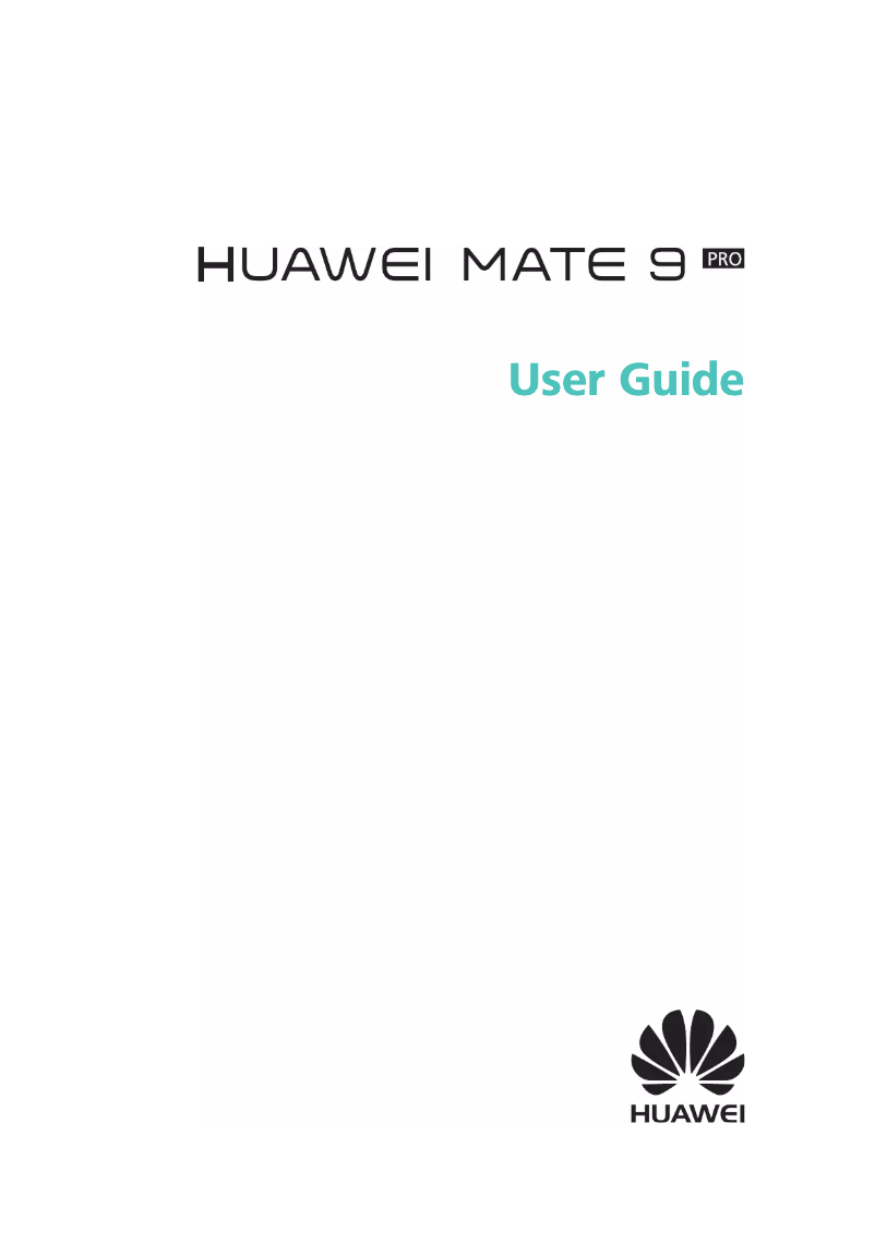 Imagen de la primera página del manual del dispositivo MATE 9 PRO