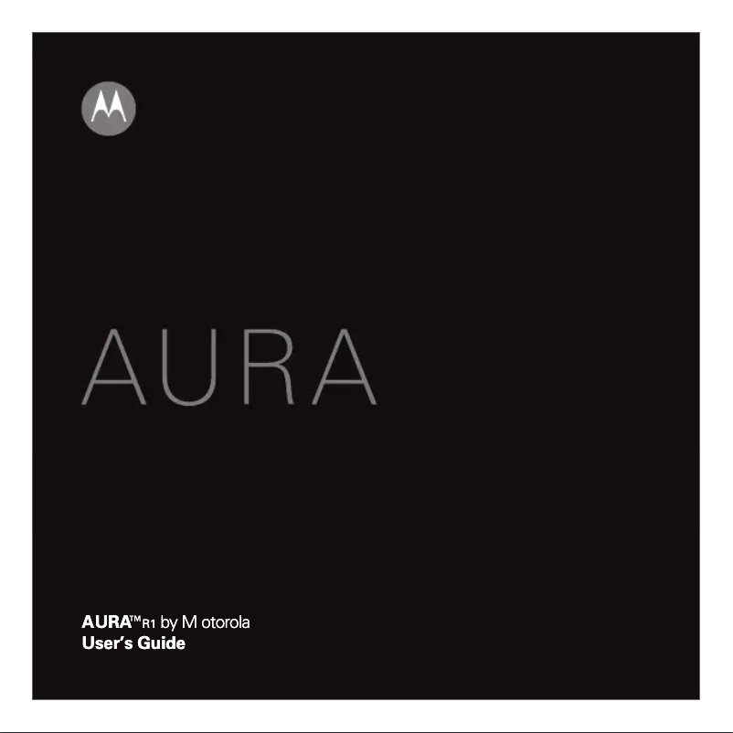 Página 1 del manual Manual de usuario Motorola Aura