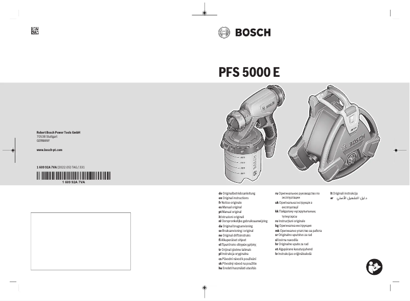 Página 1 del manual Manual de usuario Bosch PFS 5000 E