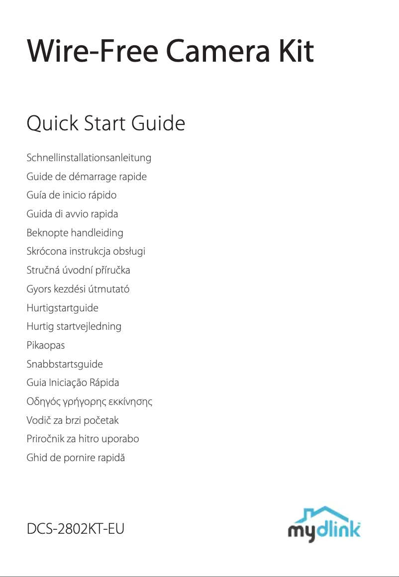 Página nº 1 - Guía de instalación D-Link DCS-2802KT