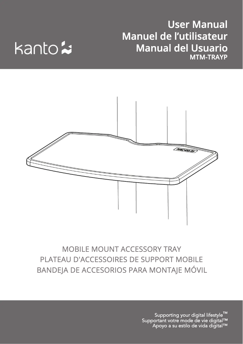 Página nº 1 - Manual de usuario Kanto MTM-TRAYP
