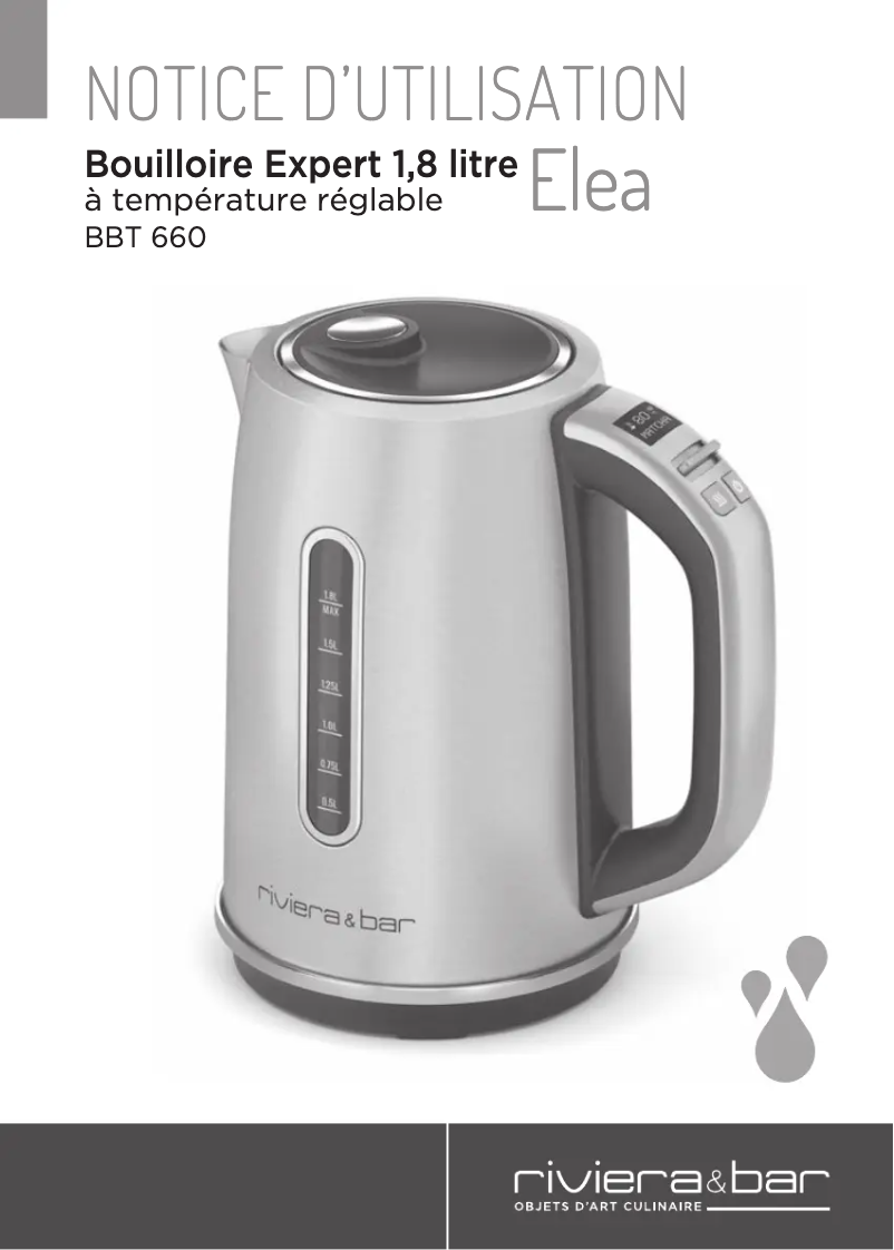 Página 1 del manual Manual de usuario Riviera & Bar BBT660