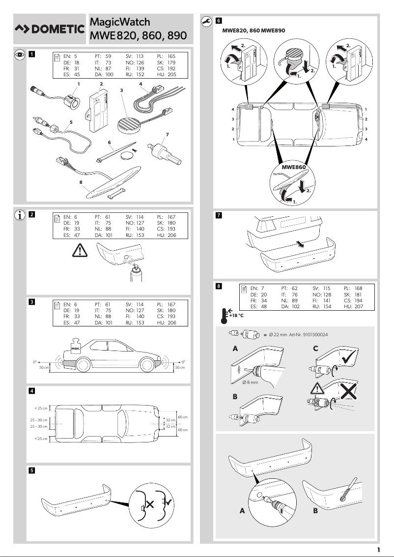 Página nº 1 - Manual de usuario Dometic MagicWatch MWE890