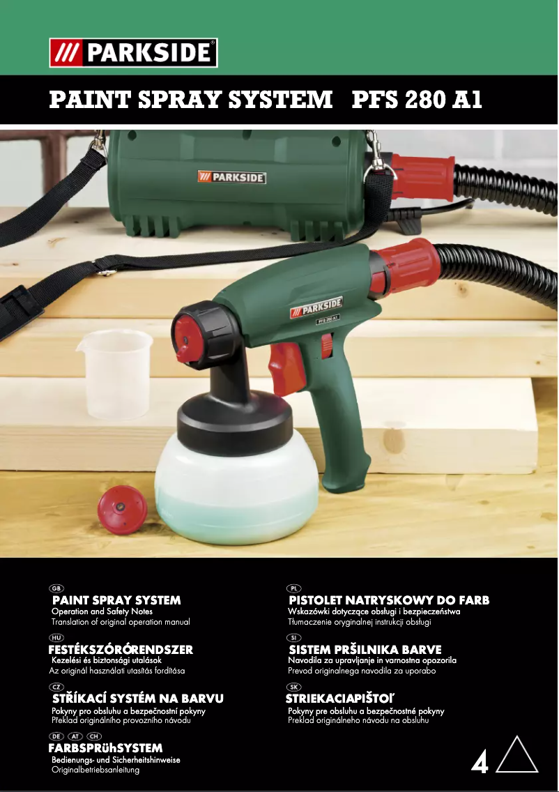 Página 1 del manual Manual de usuario Parkside PFS 280 A1