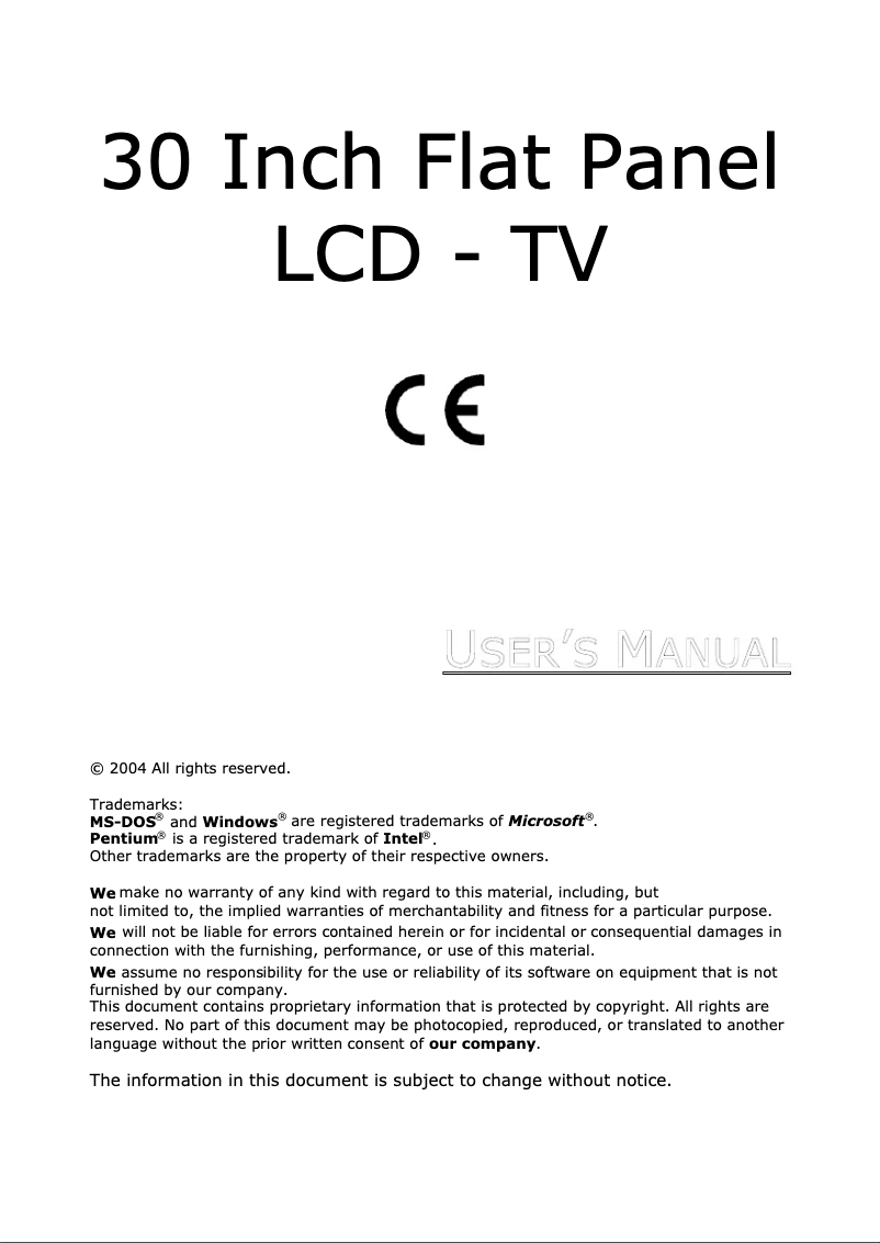 Imagen de la primera página del manual del dispositivo MD 41530