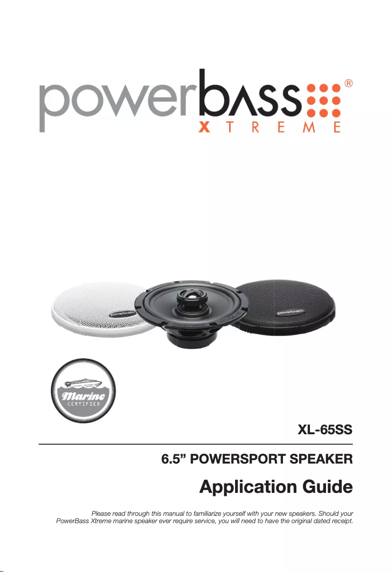 Imagen de la primera página del manual del dispositivo XL-65SS