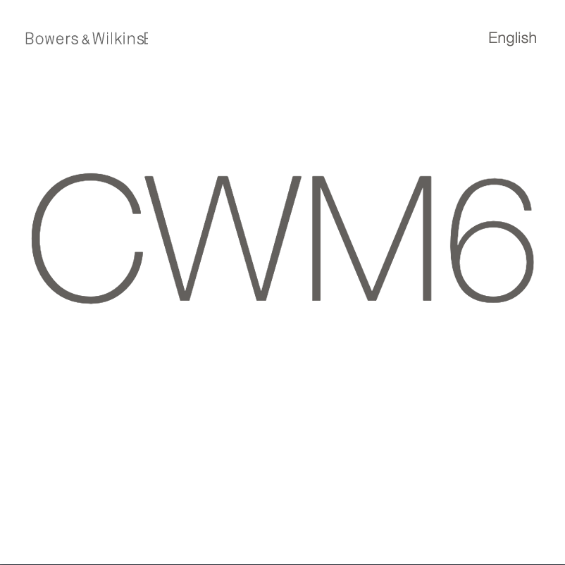 Página 1 del manual Ficha técnica Bowers & Wilkins Performance Series CWM664